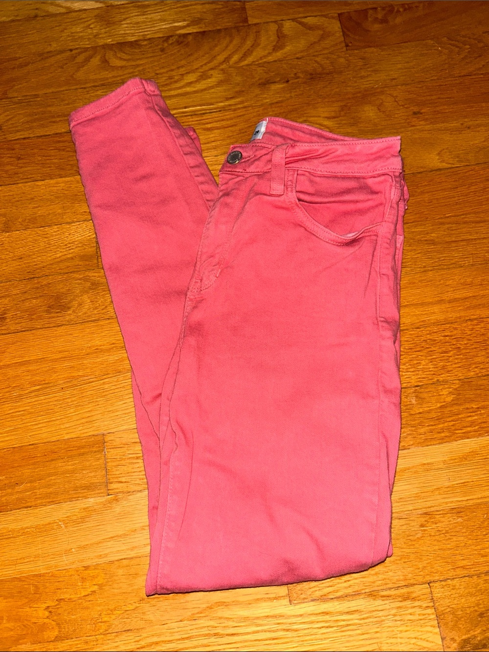 Just Black Coral Pink Skinny Jeans